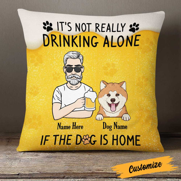 Personalized Dog Dad Pillow DB65 87O23 1