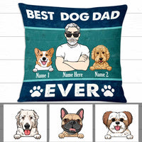 Personalized Dog Dad Pillow DB66 87O47 thumb 1