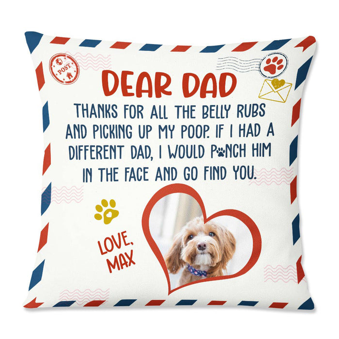 Personalized Dog Dad Pillow DB67 87O57 1
