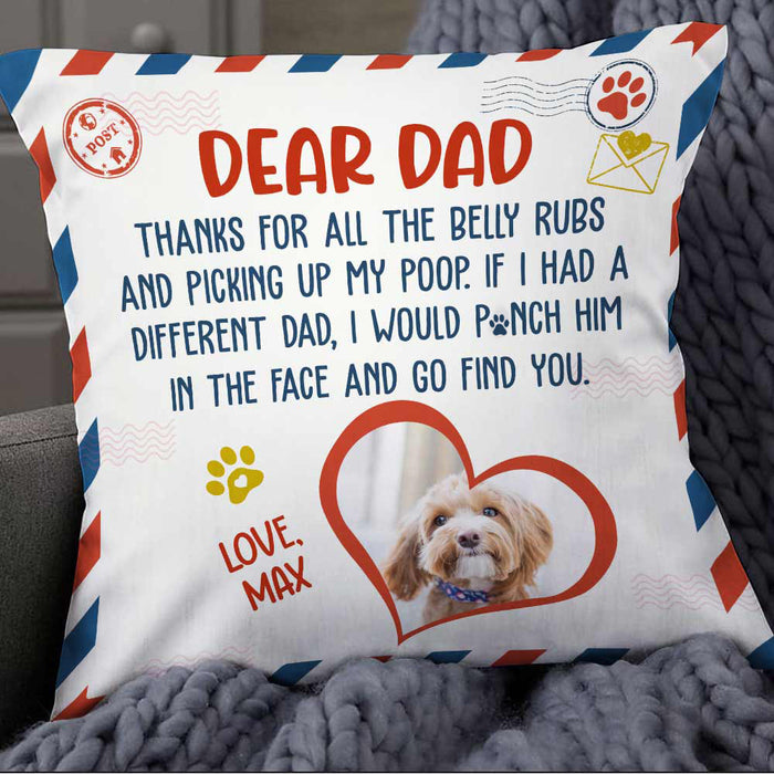 Personalized Dog Dad Pillow DB67 87O57 1