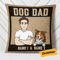 Personalized Dog Dad Pillow DB69 30O19 thumb 1