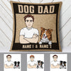 Personalized Dog Dad Pillow DB69 30O19 1