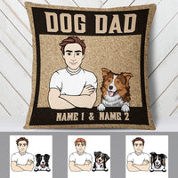Personalized Dog Dad Pillow DB69 30O19 thumb 1