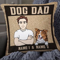 Personalized Dog Dad Pillow DB69 30O19 thumb 1