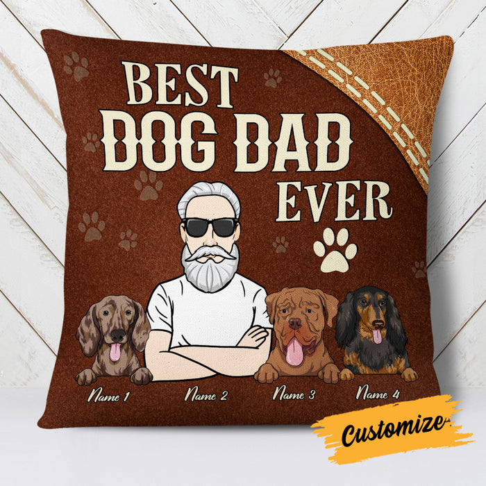 Personalized Dog Dad Just Ask Pillow DB612 26O19 1
