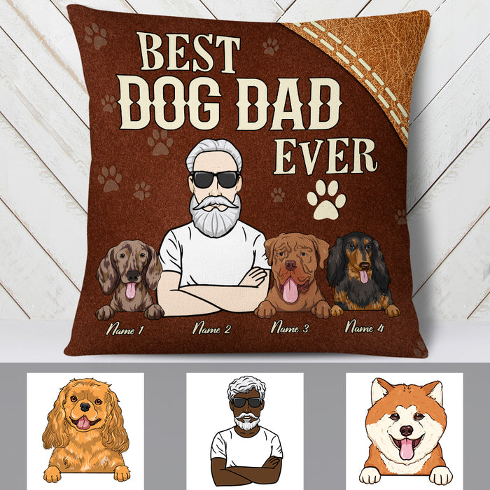 Personalized Dog Dad Just Ask Pillow DB612 26O19 1