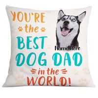 Personalized Dog Dad Photo Pillow DB68 23O19 thumb 1
