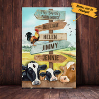 Personalized Family Street Sign Farm Canvas JL281 95O34 thumb 1