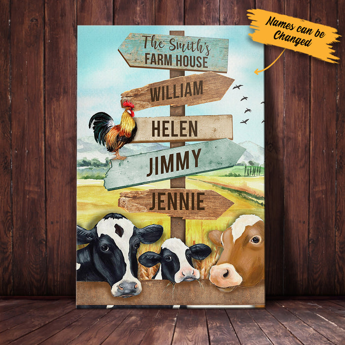 Personalized Family Street Sign Farm Canvas JL281 95O34 1