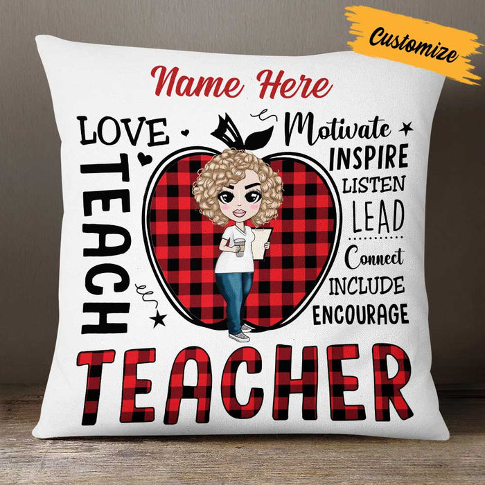Personalized Proud Teacher Pillow DB72 85O57 1