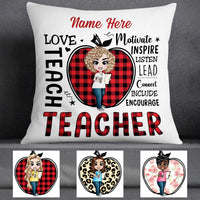 Personalized Proud Teacher Pillow DB72 85O57 thumb 1