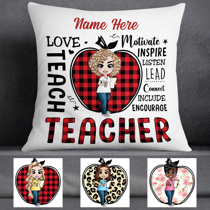 Personalized Proud Teacher Pillow DB72 85O57 1