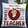 Personalized Proud Teacher Pillow DB72 85O57 1