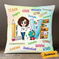 Personalized Proud Teacher Love Inspire Pillow DB77 95O53 thumb 1