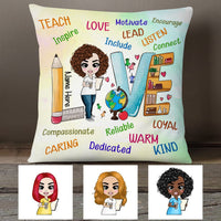 Personalized Proud Teacher Love Inspire Pillow DB77 95O53 thumb 1