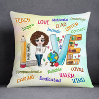 Personalized Proud Teacher Love Inspire Pillow DB77 95O53 thumb 1