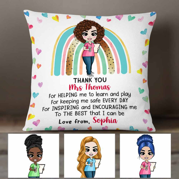 Personalized Proud Teacher Pillow DB81 87O58 1