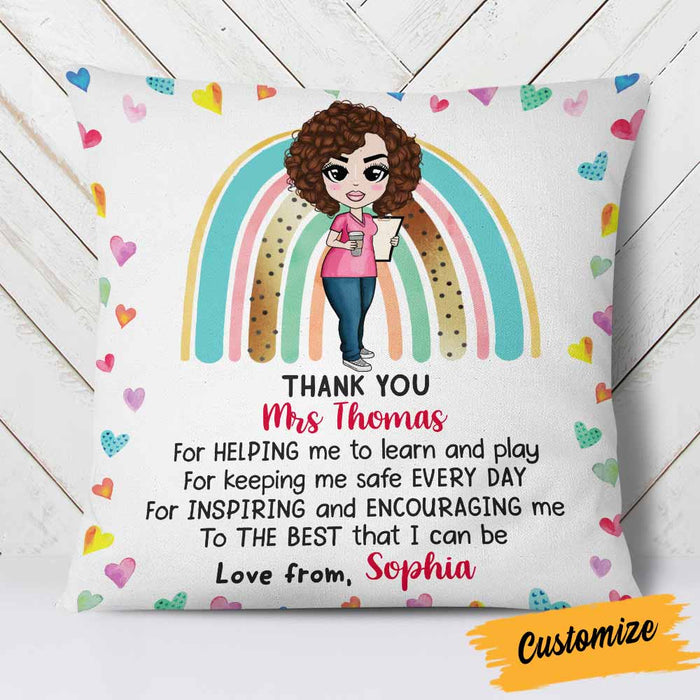 Personalized Proud Teacher Pillow DB81 87O58 1
