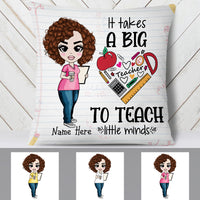 Personalized Proud Teacher Big Heart Pillow DB78 95O19 thumb 1