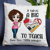 Personalized Proud Teacher Big Heart Pillow DB78 95O19 thumb 1