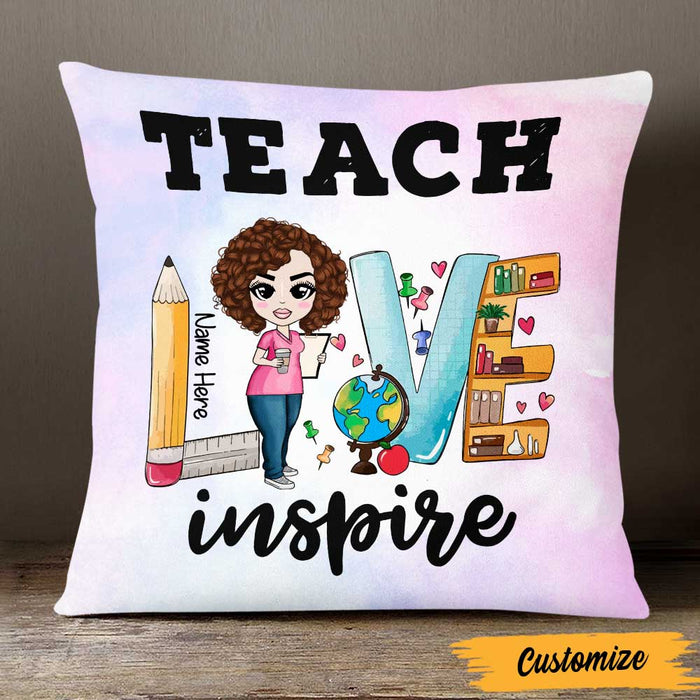 Personalized Proud Teacher Pillow DB76 30O47 1