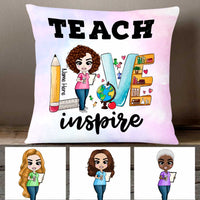Personalized Proud Teacher Pillow DB76 30O47 thumb 1