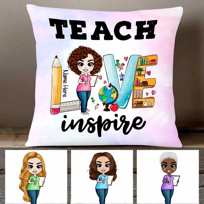 Personalized Proud Teacher Pillow DB76 30O47 1
