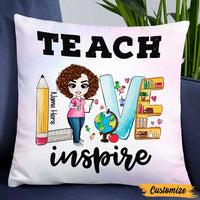 Personalized Proud Teacher Pillow DB76 30O47 thumb 1