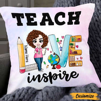 Personalized Proud Teacher Pillow DB76 30O47 thumb 1