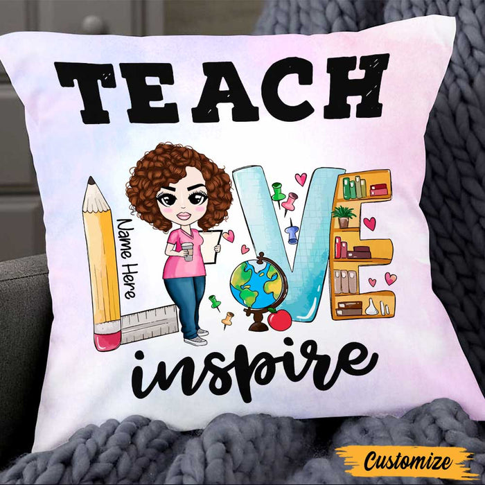 Personalized Proud Teacher Pillow DB76 30O47 1
