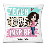 Personalized Proud Teacher Pillow DB77 30O23 thumb 1