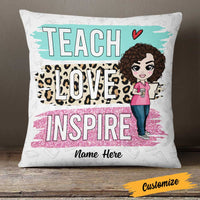 Personalized Proud Teacher Pillow DB77 30O23 thumb 1