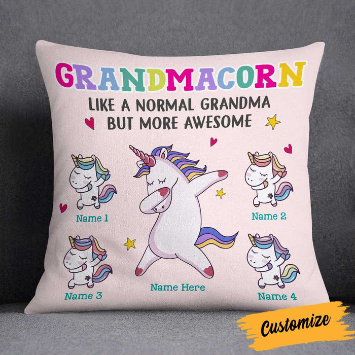 Personalized Mom Grandma Kids Unicorn Pillow DB73 81O58 1