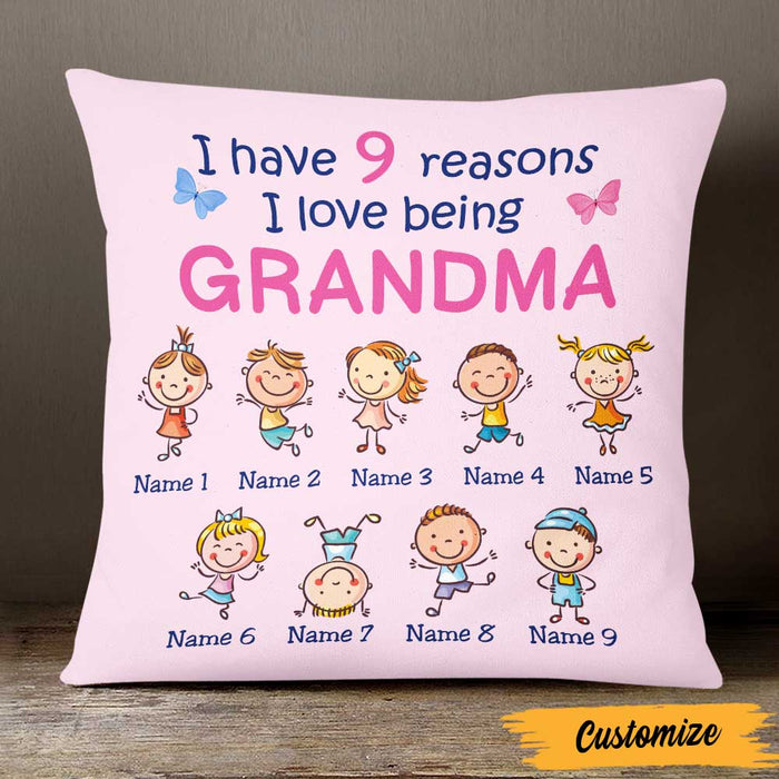 Personalized Mom Grandma Kids Pillow DB73 30O47 1