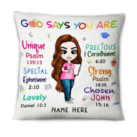 Personalized Proud Teacher You Are Pillow DB74 26O66 thumb 1