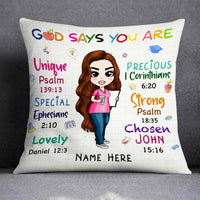 Personalized Proud Teacher You Are Pillow DB74 26O66 thumb 1