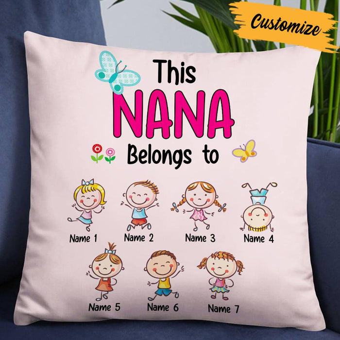 Personalized Mom Grandma Kids Pillow DB74 30O57 1
