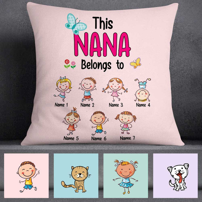 Personalized Mom Grandma Kids Pillow DB74 30O57 1