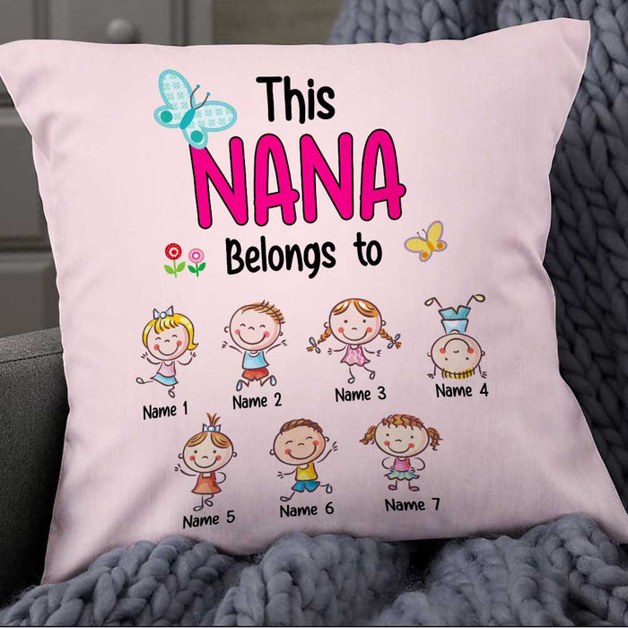 Personalized Mom Grandma Kids Pillow DB74 30O57 1