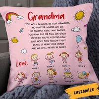Personalized Mom Grandma Kids Pillow DB76 30O66 thumb 1