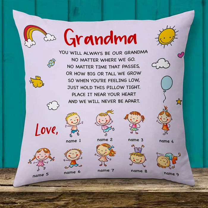 Personalized Mom Grandma Kids Pillow DB76 30O66 1