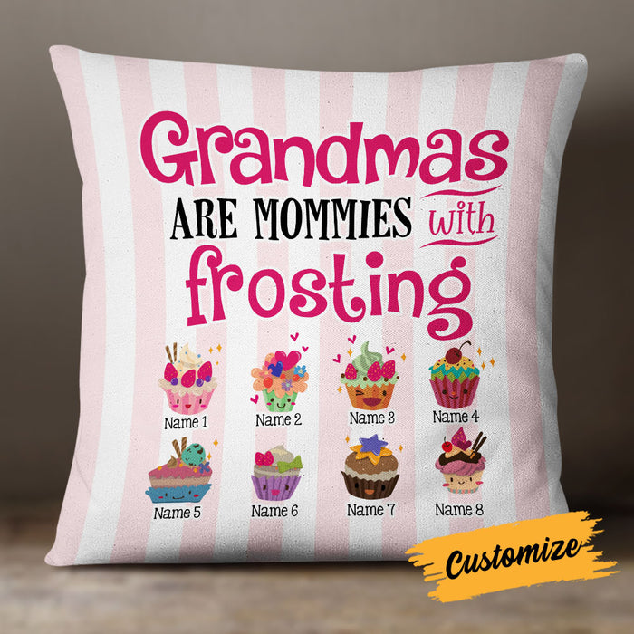 Personalized Mom Grandma Kids Frosting Pillow DB73 95O18 1