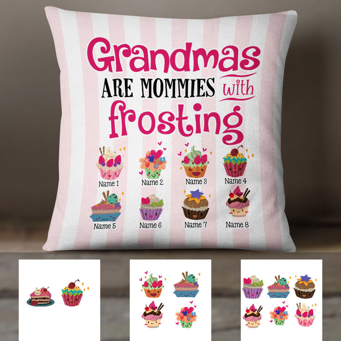 Personalized Mom Grandma Kids Frosting Pillow DB73 95O18 1