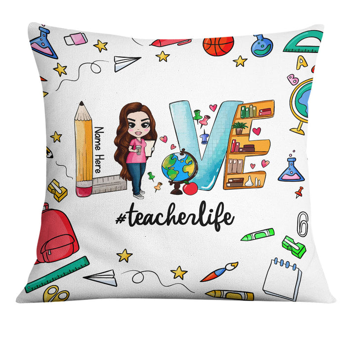 Personalized Proud Teacher Pillow DB75 26O18 1