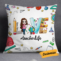 Personalized Proud Teacher Pillow DB75 26O18 thumb 1