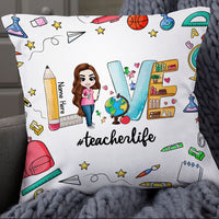 Personalized Proud Teacher Pillow DB75 26O18 thumb 1