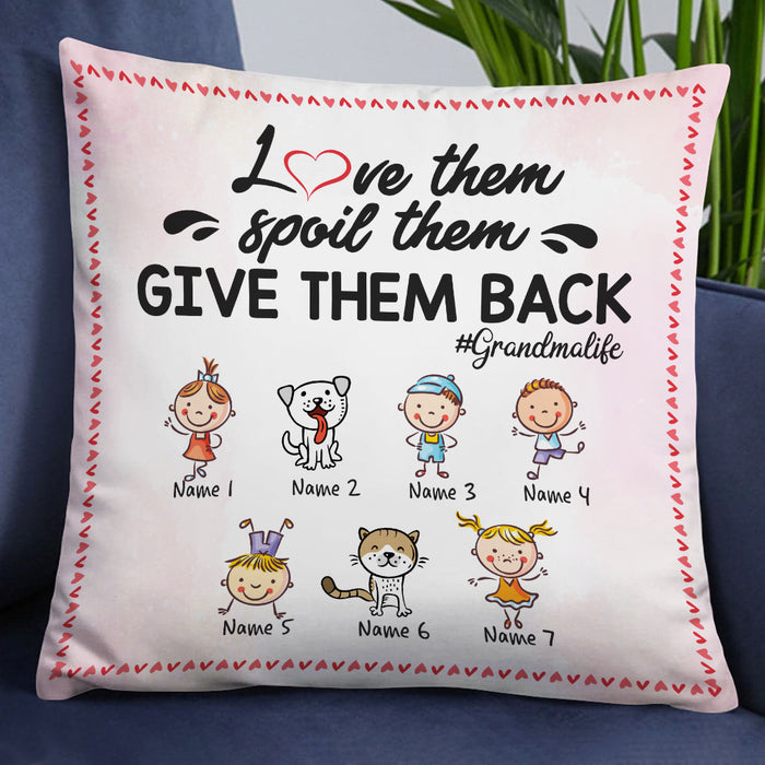Personalized Mom Grandma Kids Pillow DB75 95O19 1