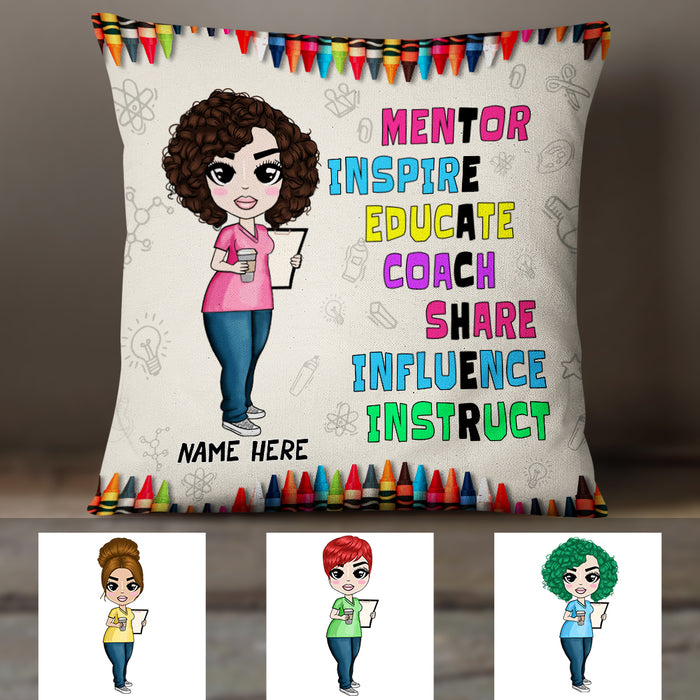 Personalized Proud Teacher Pillow DB82 23O19 1