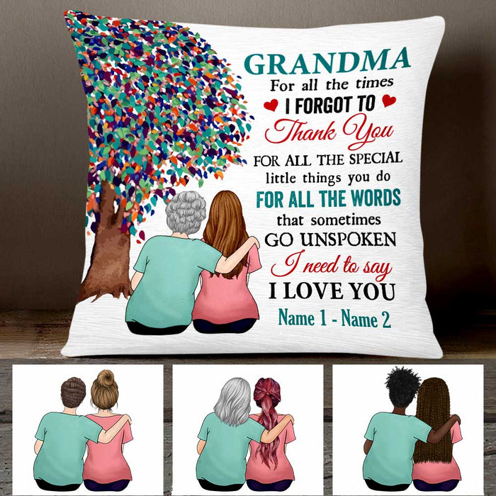 Personalized Mom Grandma Kids Pillow DB76 23O47 1