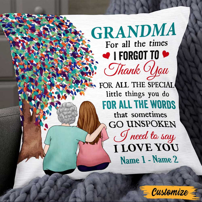 Personalized Mom Grandma Kids Pillow DB76 23O47 1